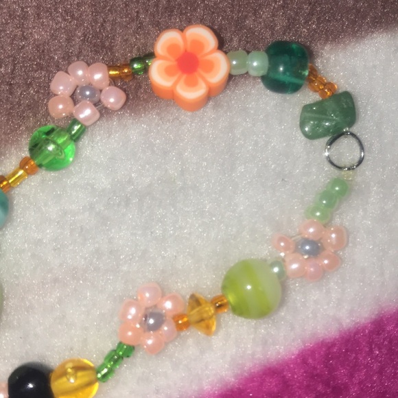 PUMPKIN PATCH BEADED BRACELET HALLOWEEN FALL SPICE - Picture 4 of 4